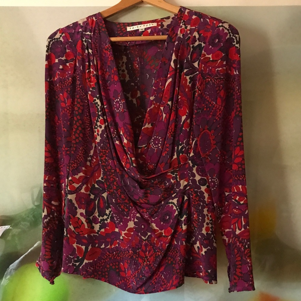 Trina Turk Silk Blouse